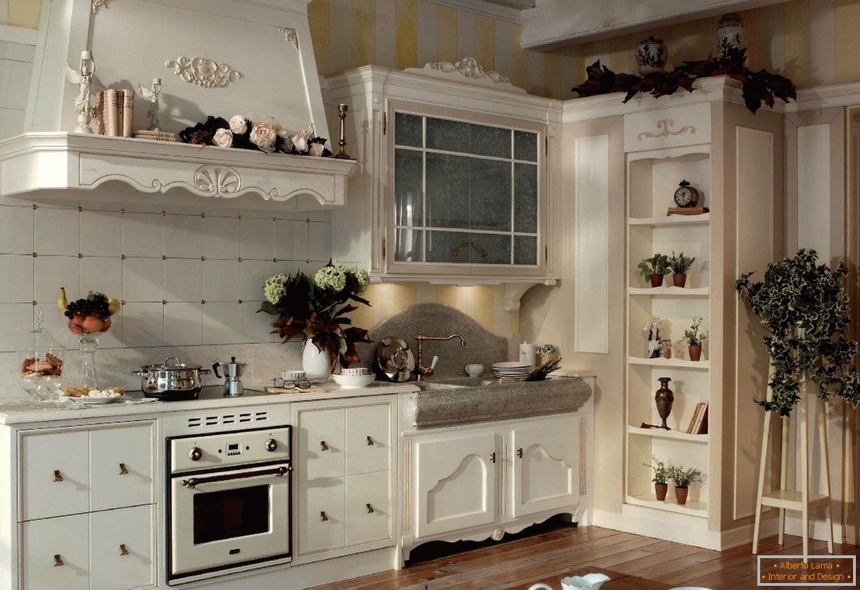Decorar a cozinha com uma decoração no estilo de Provence