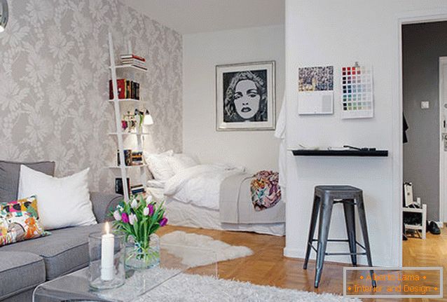 Sleeper em um pequeno apartamento em Gotemburgo