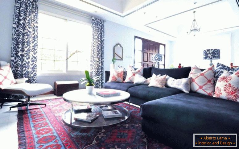 persa-tapetes-criar-um-estilo-clássico-moderno-sala de estar