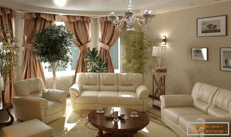design de sala de estar em estilo clássico-9