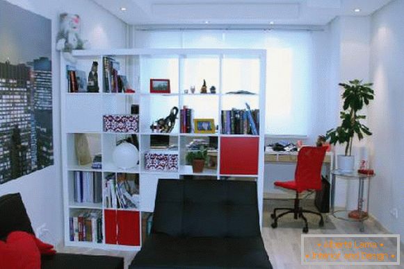 , design de uma sala de estar com uma foto no local de trabalho 102
