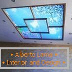 Janela virtual с подсветкой на потолке