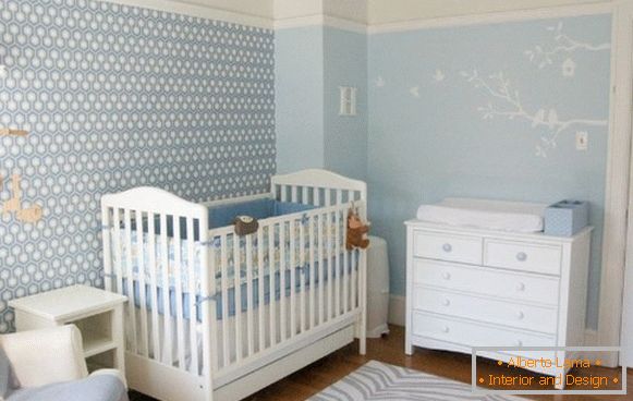 Interior para quarto de uma criança recém-nascida, foto 43