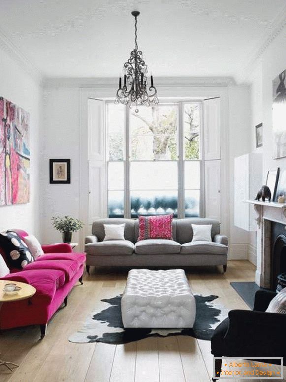 Como decorar o interior de uma pequena sala de estar em uma casa particular - idéias modernas de 2017