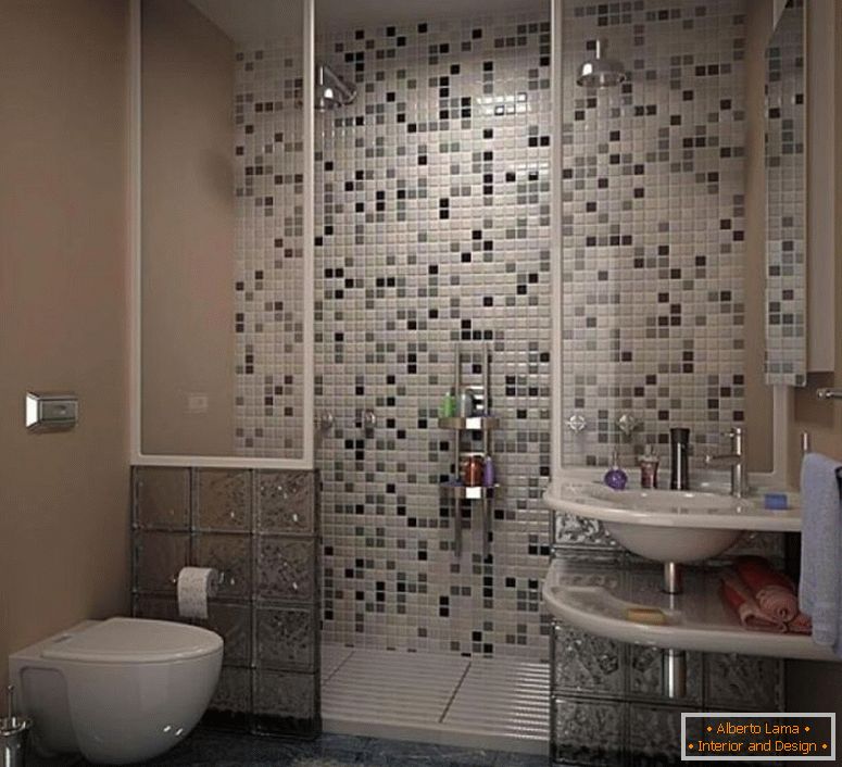 espantoso-moderno-pequeno-banheiro-idéias-com-cinza-mosaico-telha-open-chuveiro-parede-design-idéias
