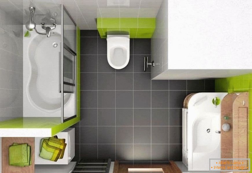 Banheiro projeto de design combinado com um banheiro