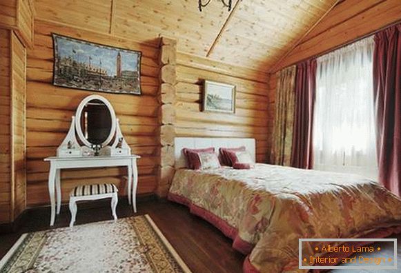 quarto interior em uma casa de madeira, foto 38