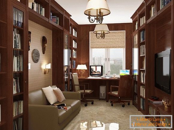 Móveis para um escritório em um apartamento em uma foto de estilo clássico 5