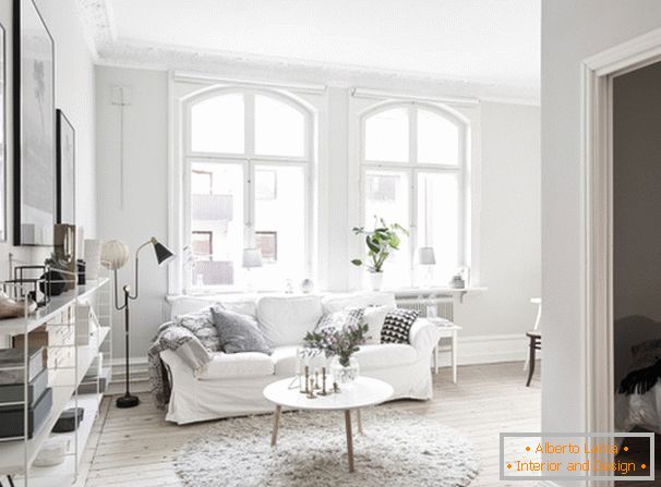 Interior do apartamento em estilo escandinavo