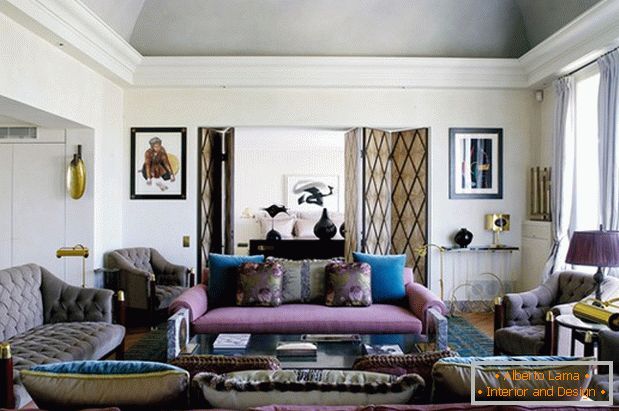 Design de interiores da sala de estar от Rose Anne de Pampelonne