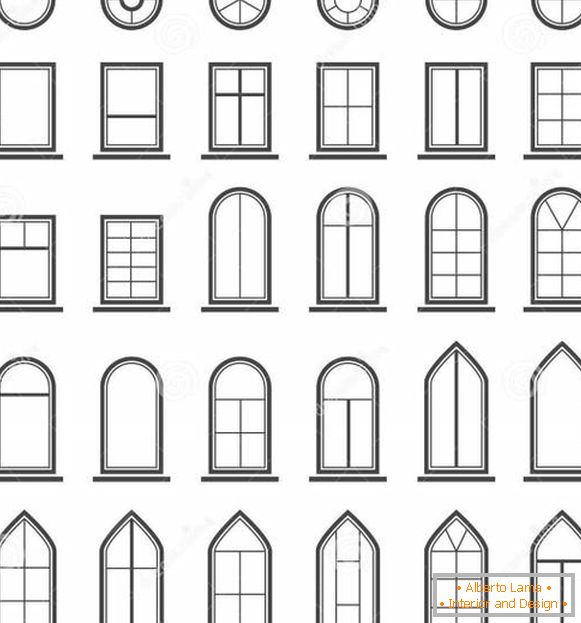 Quais janelas são melhores - escolha a forma das janelas para a casa