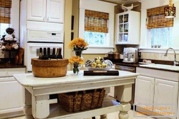 Idéias interessantes para a cozinha - vime e decoração rústica