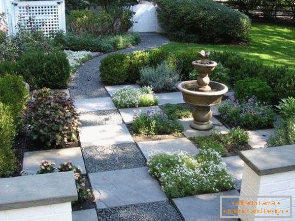 Design de caminhos de jardim em estilo moderno 2016