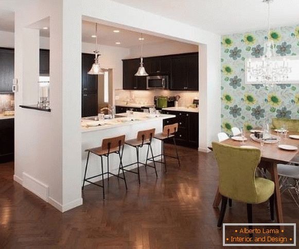 Cozinha e sala de jantar - design de interiores 2015