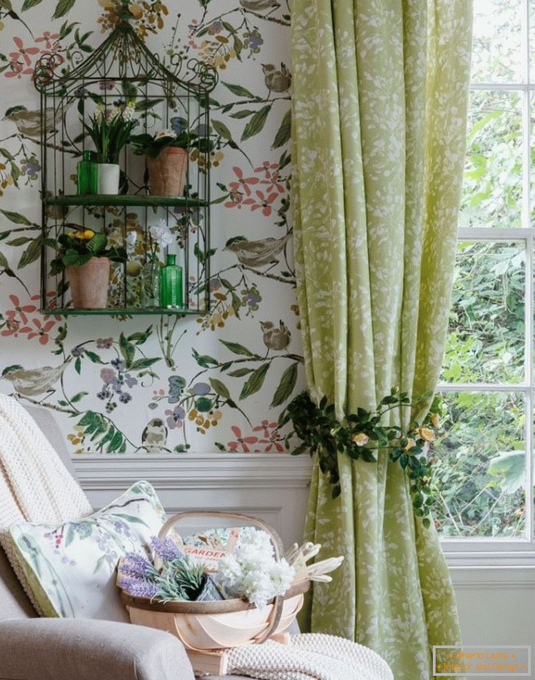 green-country-living-room-com-floral-papel de parede_0