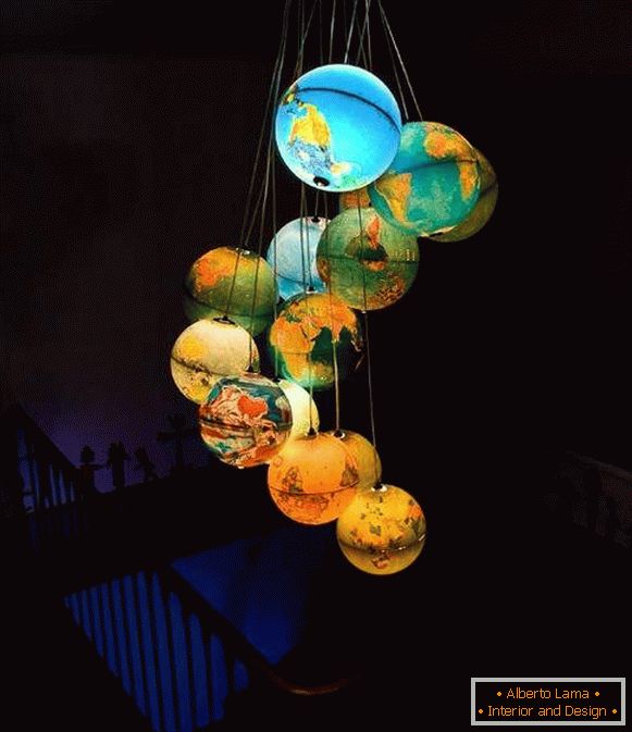 Idéias para uma casa de coisas desnecessárias - candelabro de globos