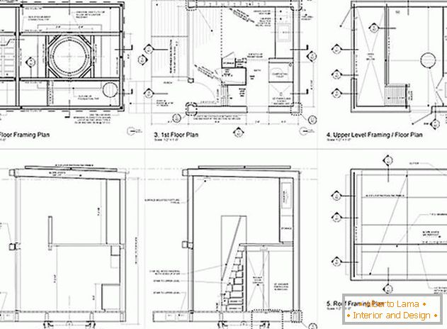 O layout de uma casa rotativa