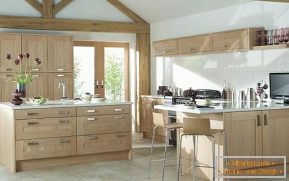 móveis para cozinha de madeira maciça