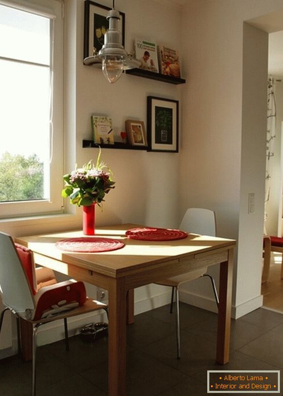 design moderno da cozinha combinada com a sala de estar