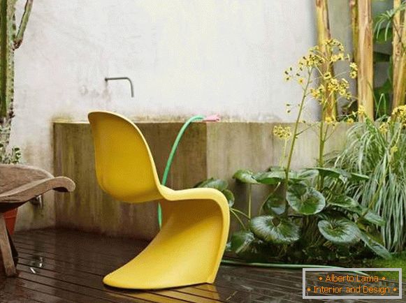 Cadeira amarela Panton