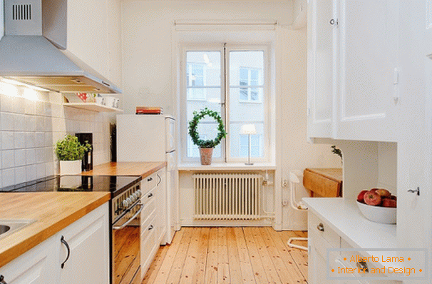 Cozinha em estilo escandinavo