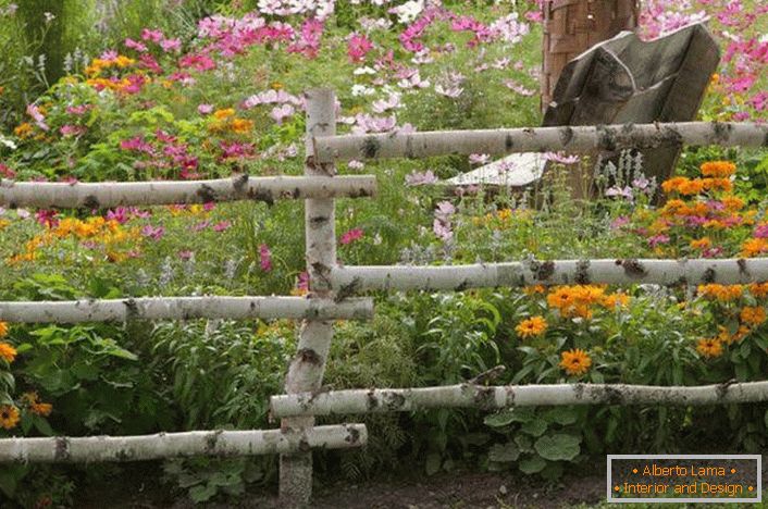 Projeto paisagístico do jardim em um estilo country acolhedor (52 fotos)
