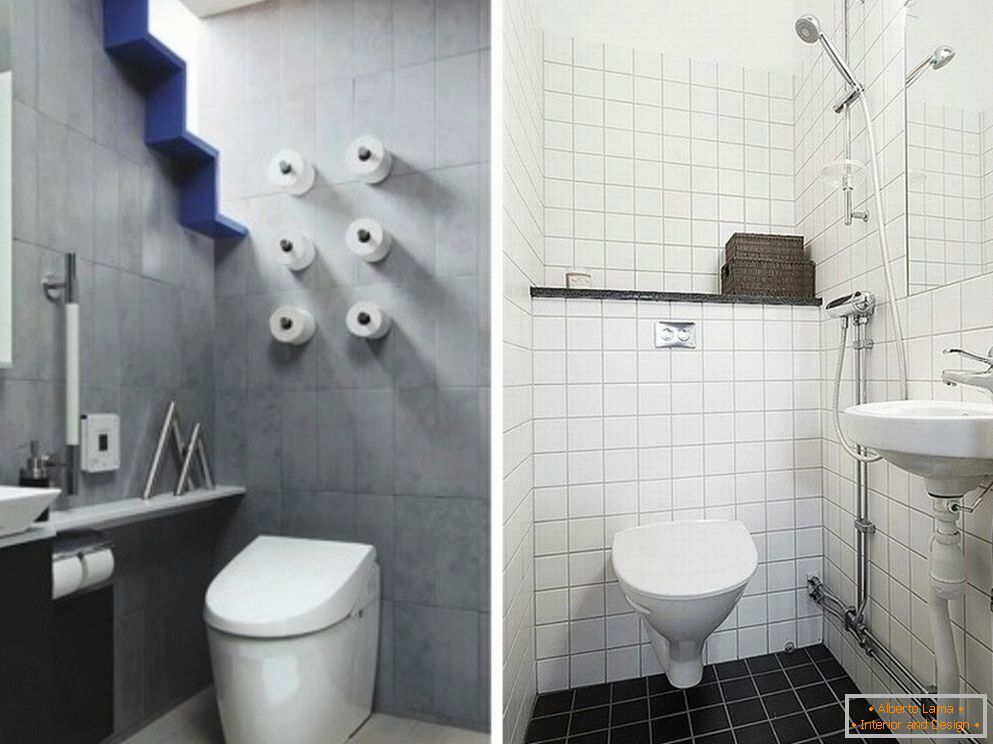 Casa de banho na casa de banho combinada