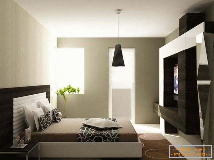 O quarto em estilo high-tech também pode ser acolhedor e familiar, o principal é escolher a cor certa.