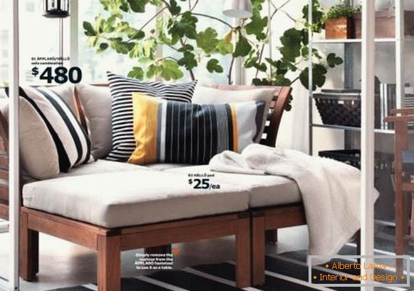 Catálogo de móveis de varanda elegante IKEA 2015