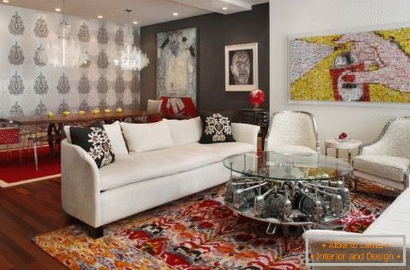 Wallpapers em estilo de luxo em design de interiores em estilo loft