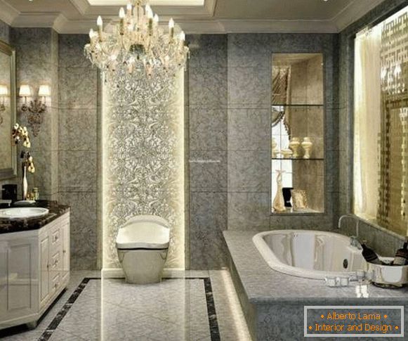 Design de banheiro de luxo
