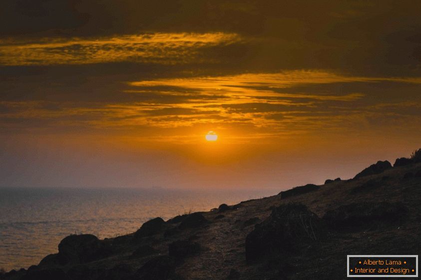 Um pôr do sol deslumbrante em Goa