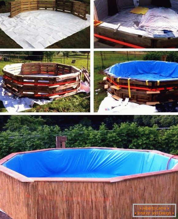 Projeto de uma piscina para uma dacha ou quintal com as próprias mãos