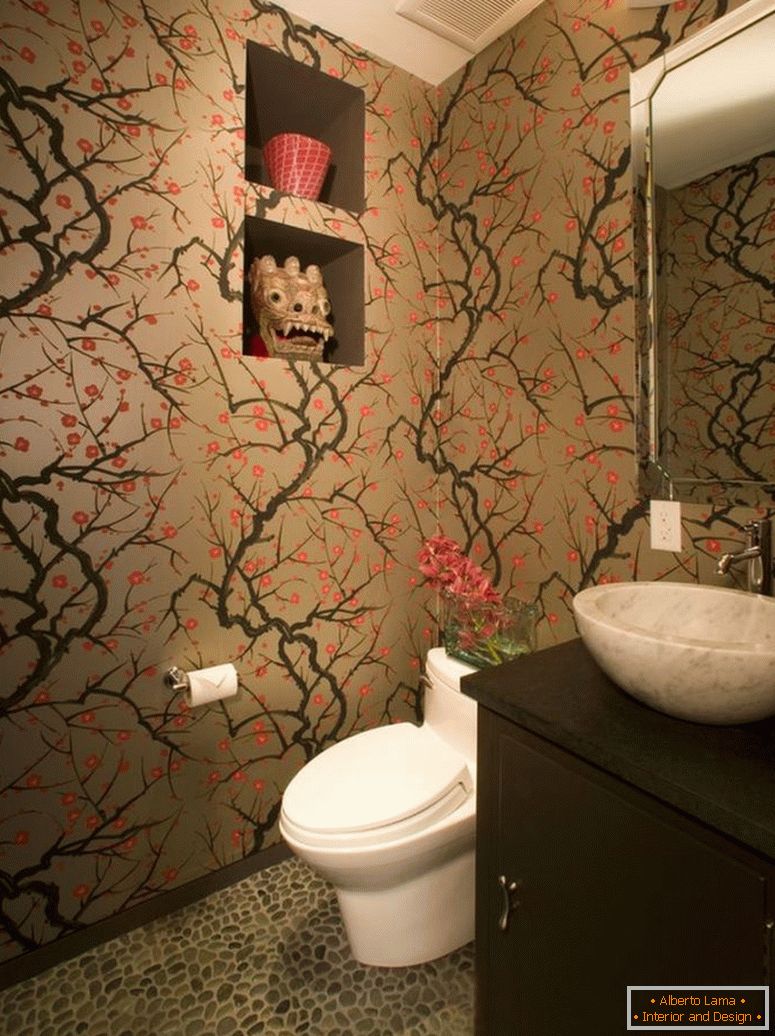 asiático-flair-em-um-banheiro-com-cereja-flor-papel de parede