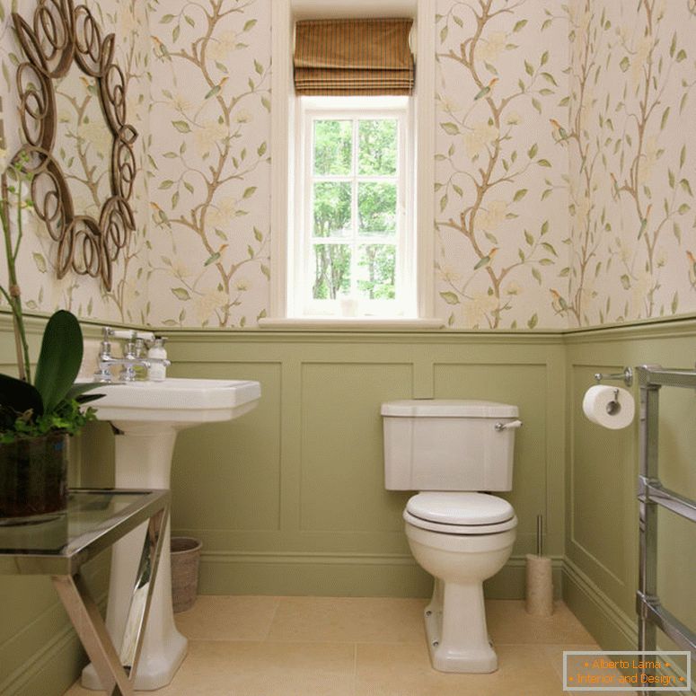listrado-papel de parede-banheiro-quarto-tradicional-com-listrado-roman-cego-lateral-mesa-4