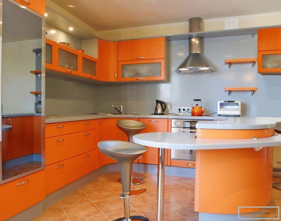 Cozinha laranja