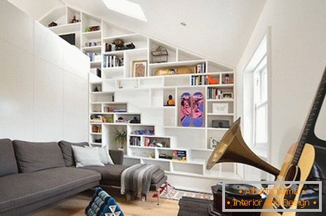 Mini-apartamento no loft em estilo escandinavo