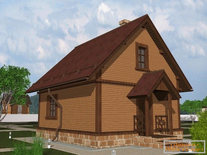 O projeto da casa de madeira