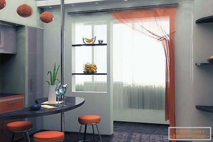 O laranja abafado combina com o cinza, do qual o quarto parece visualmente mais espaçoso.
