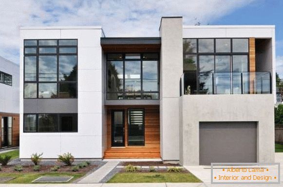 Belas fachadas de casas particulares - fotos de casas feitas de concreto