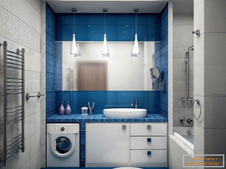 harmoniosamente planejado-banheiro-sala-em-branco-azul-cor