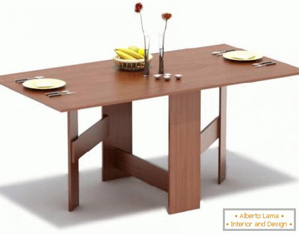 mesas de jantar dobráveis ​​de madeira, foto 24