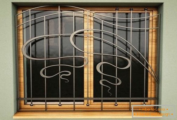 Grelhas de janela de metal incomuns para proteção