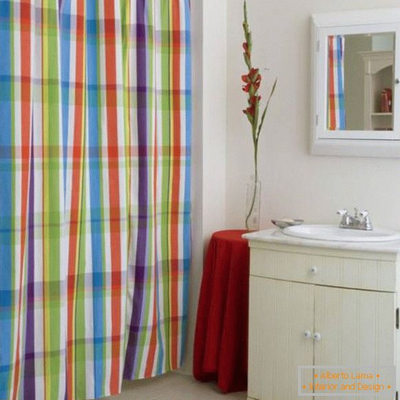cortina para tecido de casa de banho, foto 1