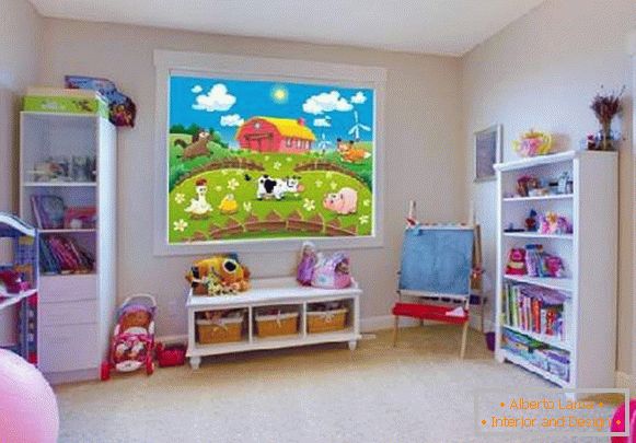 persianas em foto de uma sala infantil, foto 21