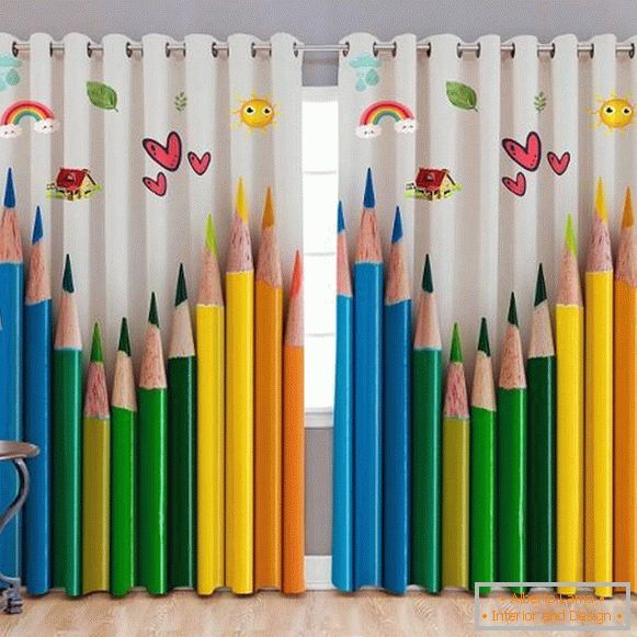 idéias cortinas para o quarto de uma criança menino, foto 11