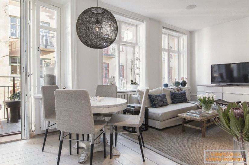 Design de interiores квартиры в Швеции