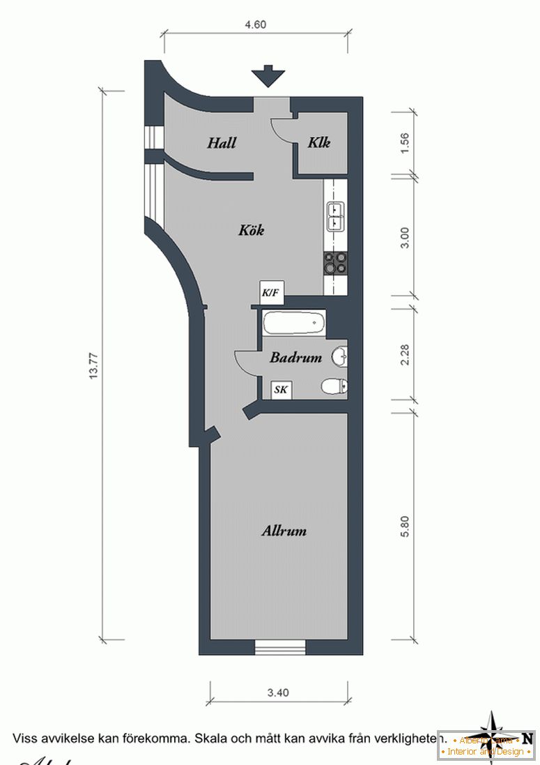 Plano de projeto do apartamento