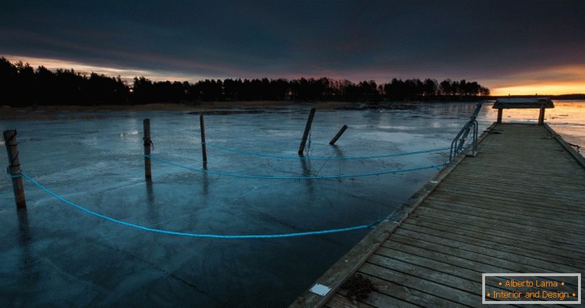 Cais ao amanhecer, Suécia