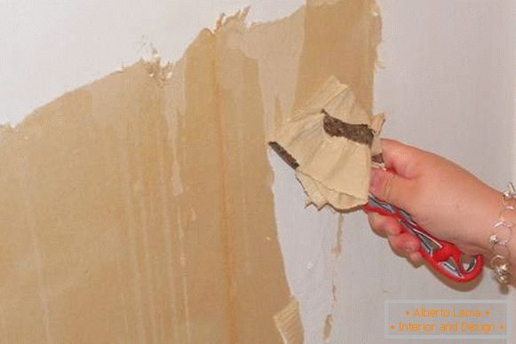 Removendo o papel de parede das paredes